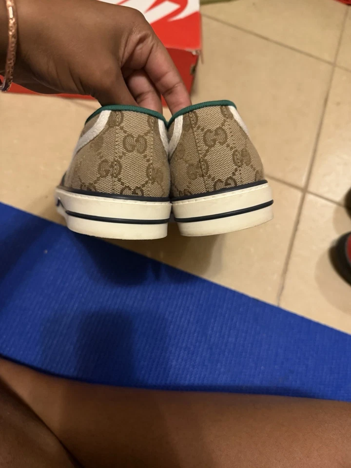 Tenis Gucci 1977 de caña baja para hombre talla 9 hechas en Italia Foto 3 de 4