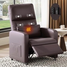 Power Recliner Chair - Heat and Massa, Adjustable Electric