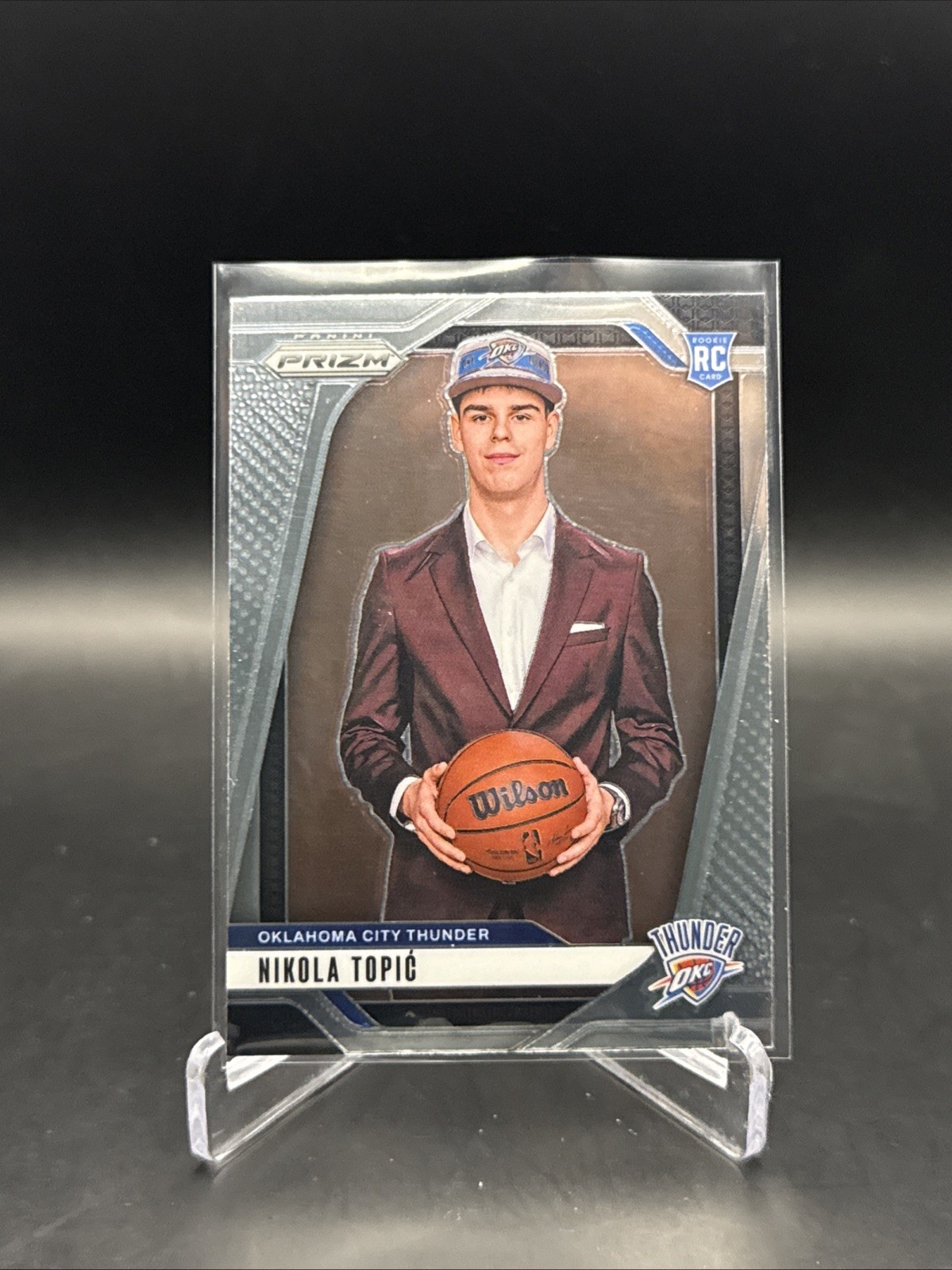 2024-25 Panini Prizm Nikola Topic Rookie Variation RC #230 Oklahoma City Thunder