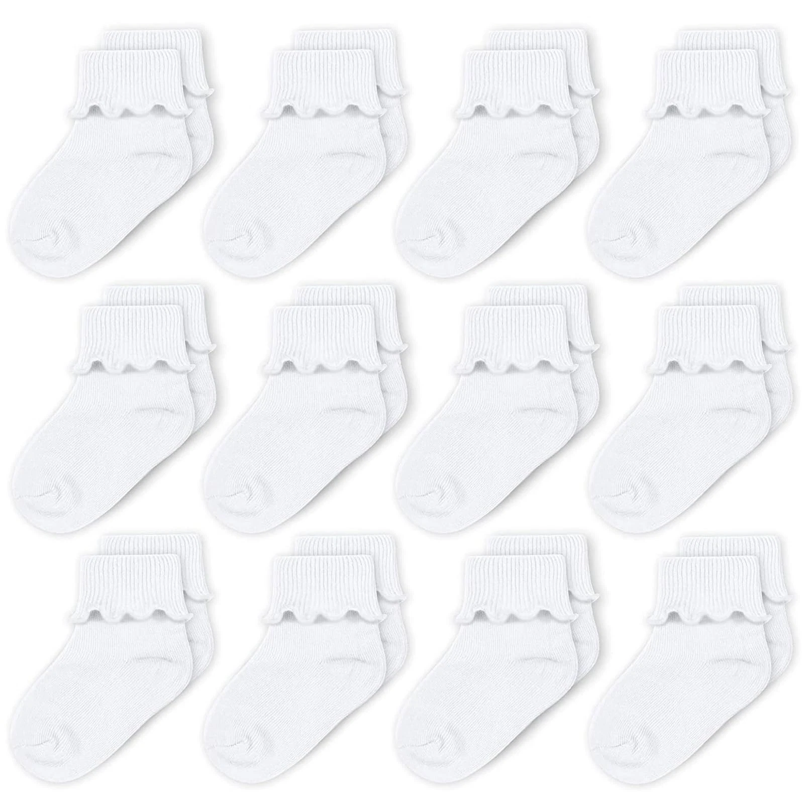 CozyWay Baby Ruffle Socks - Stay-Put Design Newborn - 0-9 Months, White
Opens in a new window or tab