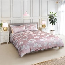 Duvet Set Embellished Jacquard Quilt Cover with Pillow Cases - Blossom