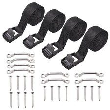 Kit de sangle d'attache de batterie 1 pouce x 4 pieds avec boucle à cames en acier inoxydable, 8934