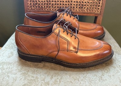 Allen Edmonds Ashton Light Walnut Derby Lace Up With Rubber Soles US10 New