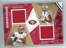 2020 Panini Rookies & Stars #TD-SA Brandon Aiyuk Deebo Samuel Team Duals /199