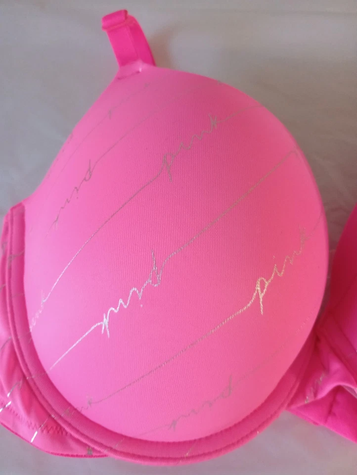 Pink Victoria Secret Wear Everywhere Push Up Bra Size 36D - Image 3 of 4