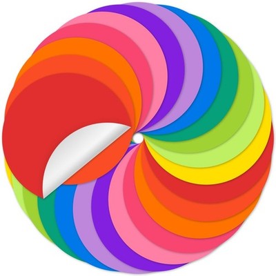 24 Pack Dry Erase Circle Dots, Colorful Whiteboard Desktop Writing Spots for ...