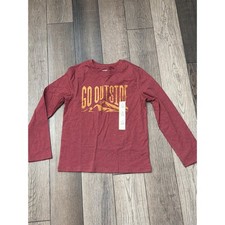 Cat and Jack Go Outside Long Sleeve TShirt Size Small 6/7 Kids NWT