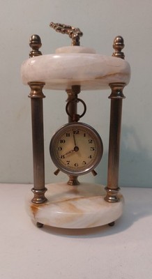 Mantel Clock Circa 1900 H.20cm/ Dm.12cm