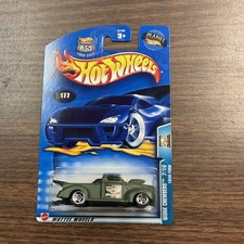 2003 Hot Wheels #177 Work Crewsers 7/0 1940 FORD Flat Dark Green w/Chrome 5 Sp