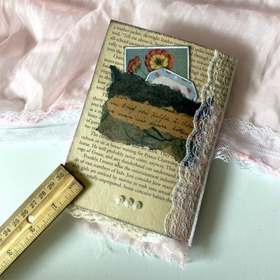 Handmade Vintage Style Junk Journal Book Diary 40 Pages Scrapbook