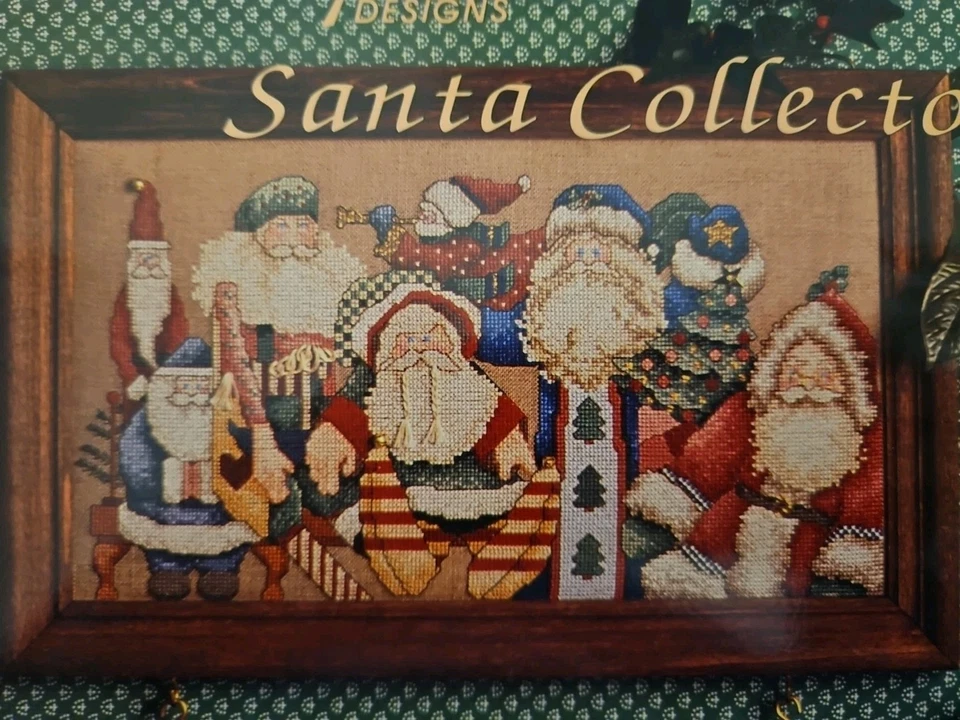 Alma Lynne SANTA COLLECTOR Christmas Counted Cross Stitch Pattern ALX-115 EUC - Image 2 of 4