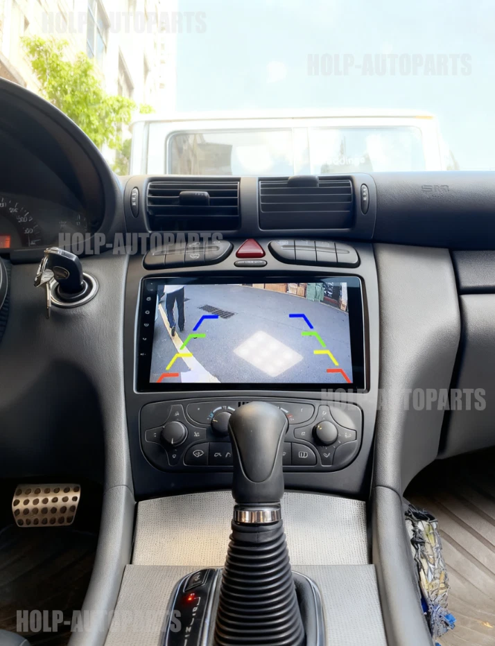 Radio estéreo de coche Android 15 Carplay DSP para Mercedes-Benz Clase C G W203 2003-09 Foto 4 de 4