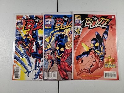 THE BUZZ 1-3 NM 2000 Complete Series Marvel Comics MC2  Tom DeFalco  SPIDER-GIRL