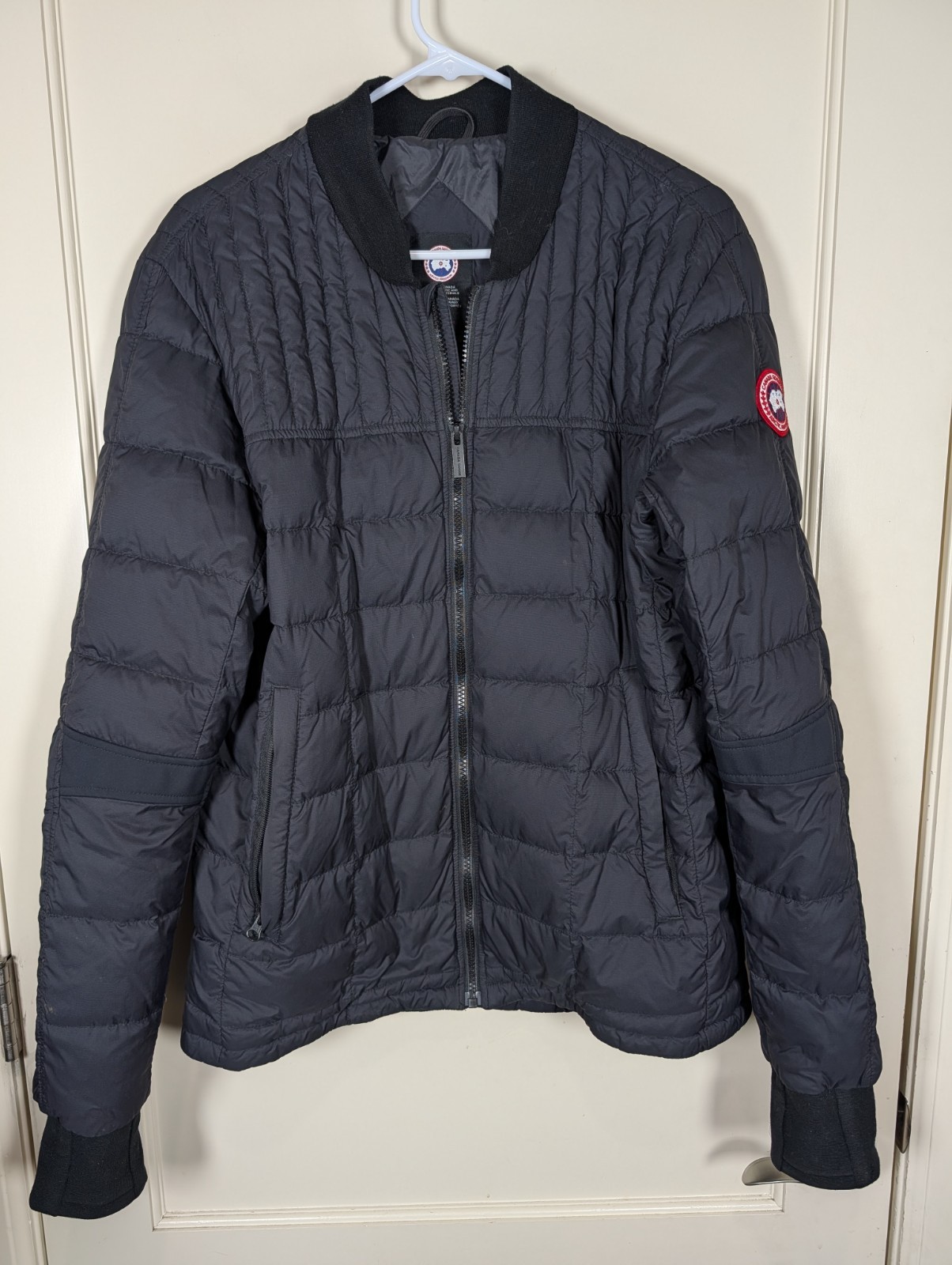AUTHENTIC Canada Goose Dunham Black Bomber Jacket Slim Fit Men's Size: XL