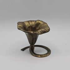 Unique Solid Brass Calla Lily Candlestick Hol...