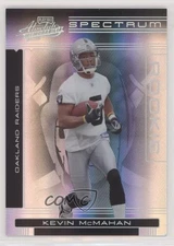 2006 Playoff Absolute Memorabilia Spectrum Silver /100 Kevin McMahan Rookie RC