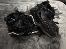 Nike Air Jordan Youth Size 8C Boys True Flight GS Black/Gray Suede 343797-011