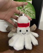 Jellycat Amuseables Badminton Ball Bag Charm Plush Keychain NWT Cute Gift