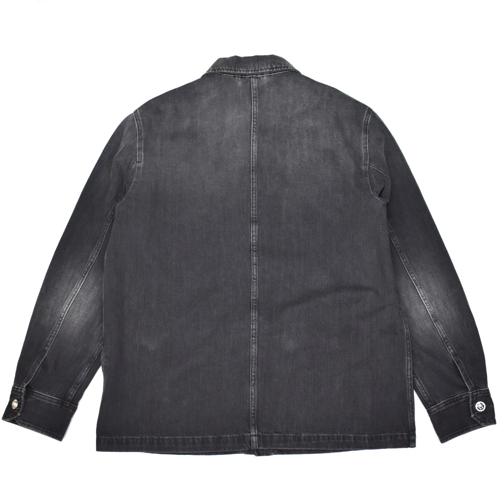 NWT $1695 VERSACE Black Denim Medusa Logo Chore Coat Jacket Mens XL 54 AUTHENTIC - product detail image 4