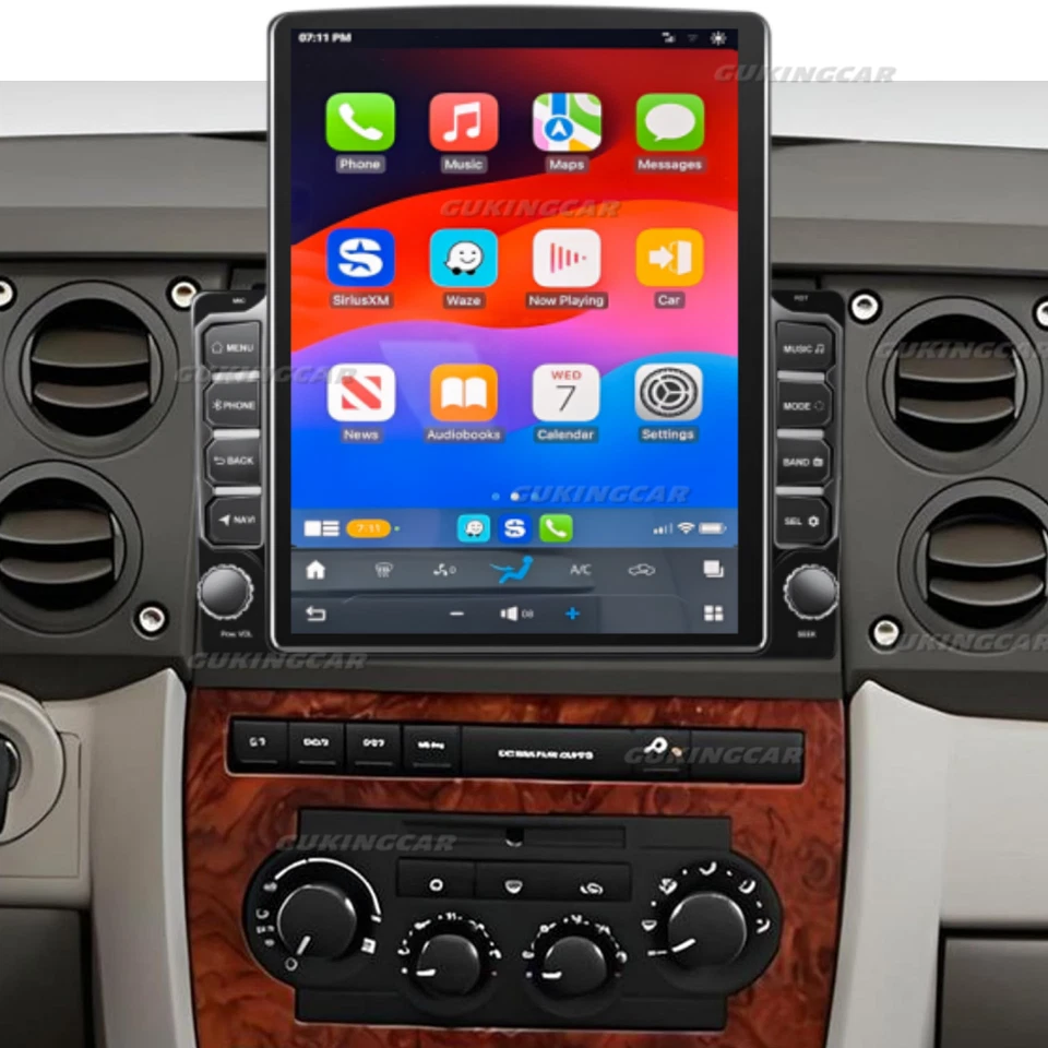 9.7" For 2006-2010 Jeep Commander Carplay Android 13 Car Stereo Radio Gps NAVI Foto 3 de 4