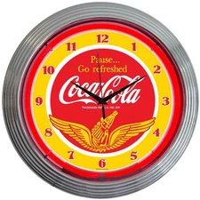 Neonetics 8CCWNG Coca-cola Wings Neon Clock