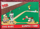 1992 King Features Popeye and Friends the BABE RUTH Sample Card Mint