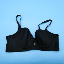 Leonisa 38B Black High Profile Back Smoothing Full Coverage Underwire Bra 011970