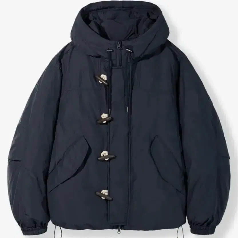 Codegraph Down Hooded Padding, Navy, Size S - image 1