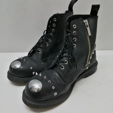 DR.MARTENS Model number: black UK9 8 hole studded