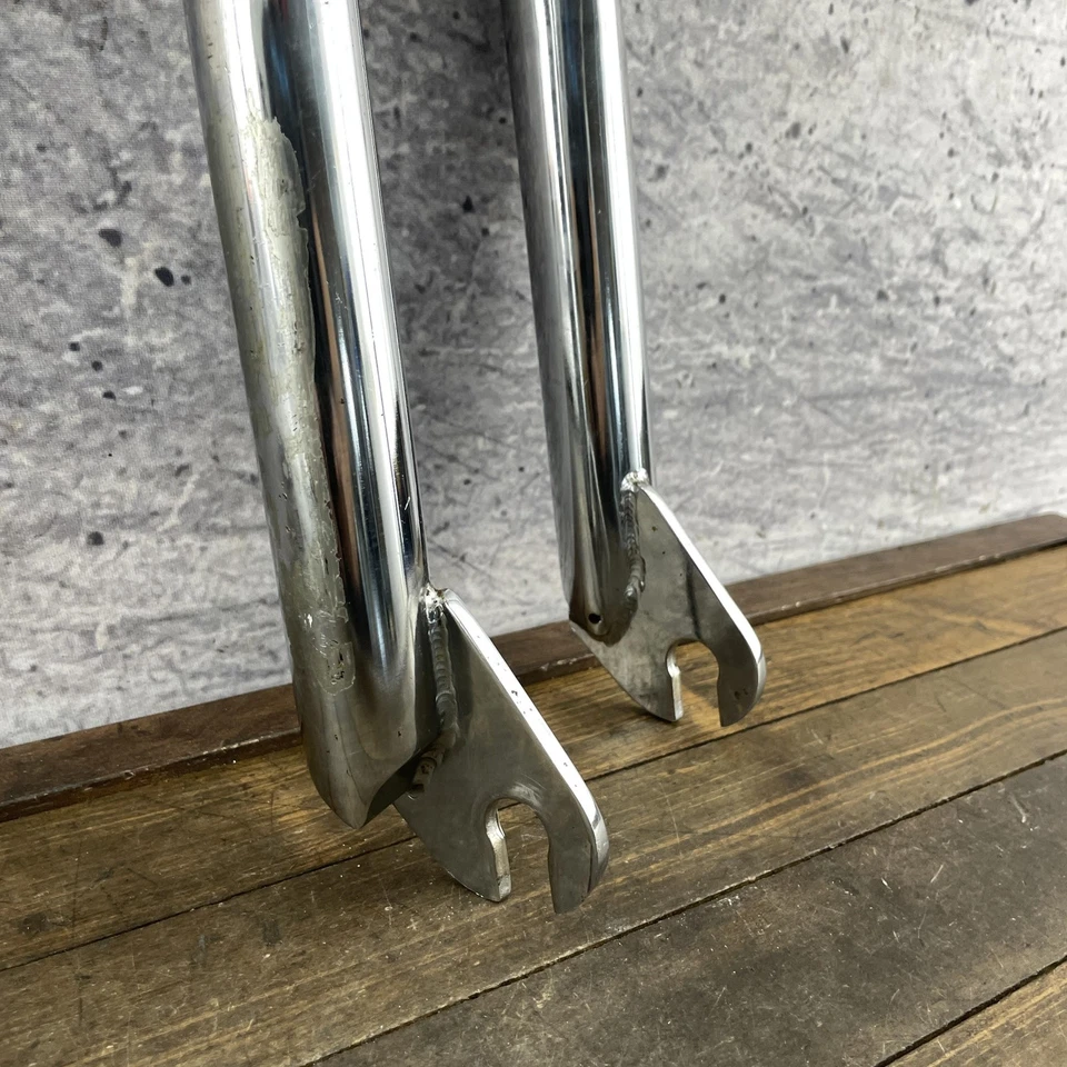Vintage Spinner BMX Fork Freestyle 990 20 1" Threaded 14mm Dropout Chrome 2001 - Image 2 of 4