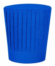 Blue Tall Chef Hat Pleated Adjustable Chef Kitchen Hat Chef Restaurant Uniform