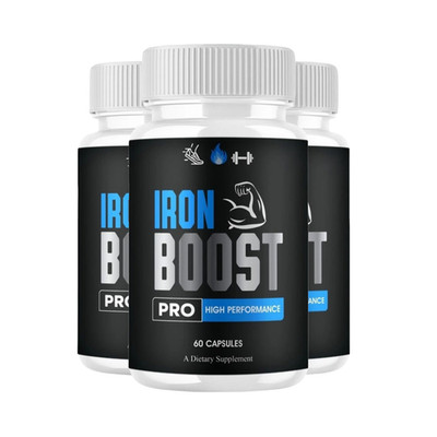 3-Pack Iron Boost Pro for Men - Iron Boost Premium Mens Health Support -180 Caps