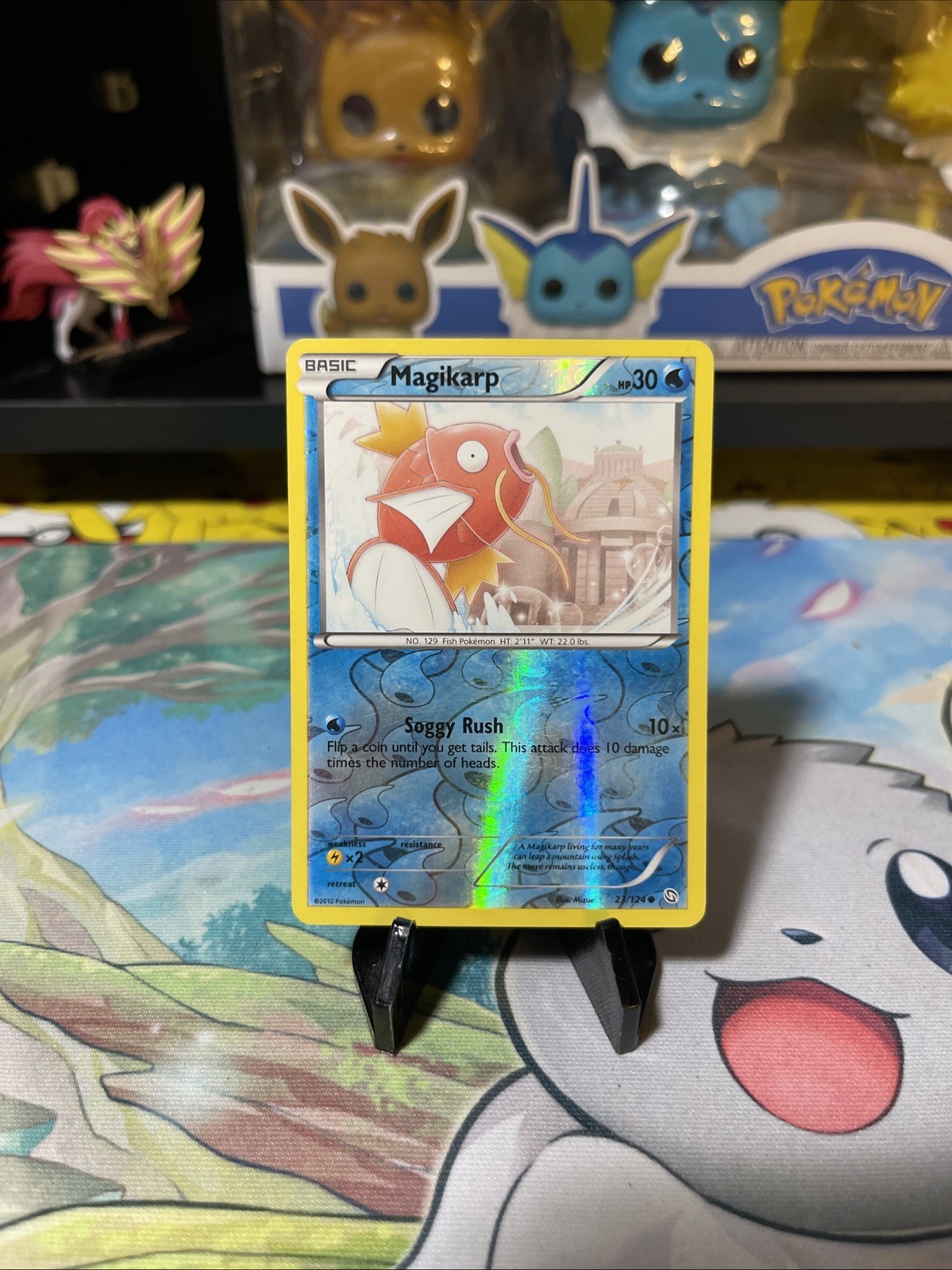 Pokemon Magikarp Card 23/124 Dragons Exalted Reverse Holo