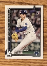 2025 Topps Update Series - Rookie Debut Roki Sasaki - card US199 (RC) Dodgers