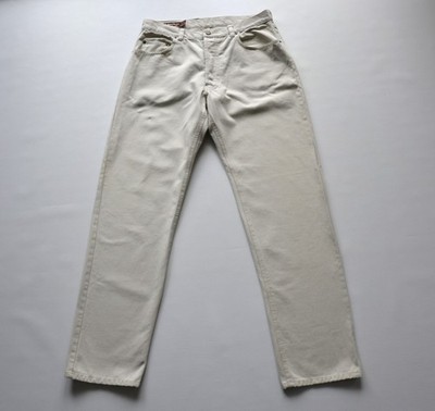 MARLBORO CLASSICS Pasadena Men's Jeans Herren Jeans Size W34/ L34 Creme Vintage