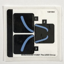 LEGO STICKER SHEET 76238 Classic TV Series Batman Cowl Sculptures
