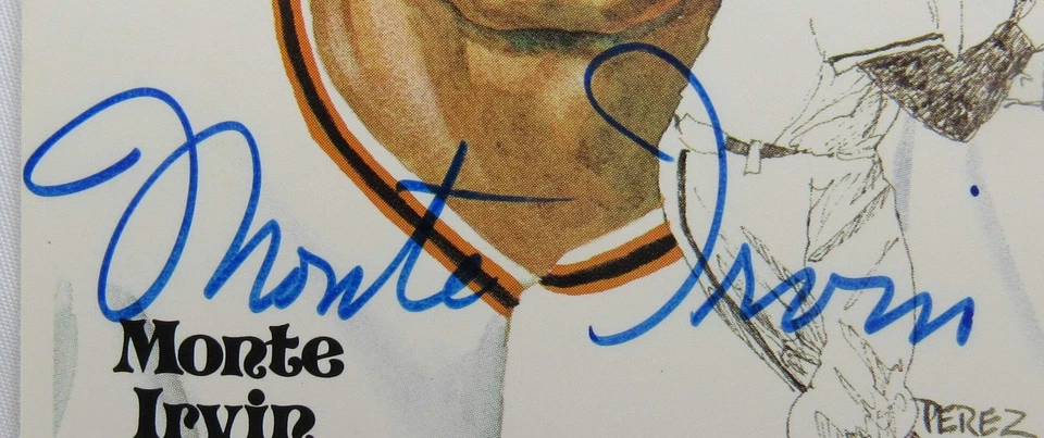 Postal autografiada firmada por Monte Irvin JSA U82680 Foto 2 de 4