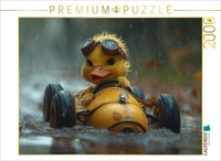 Calvendo Puzzle Entenrennen Im Regenschauer | 2000 Teile Lege-GrößE 90 × 67 Cm F