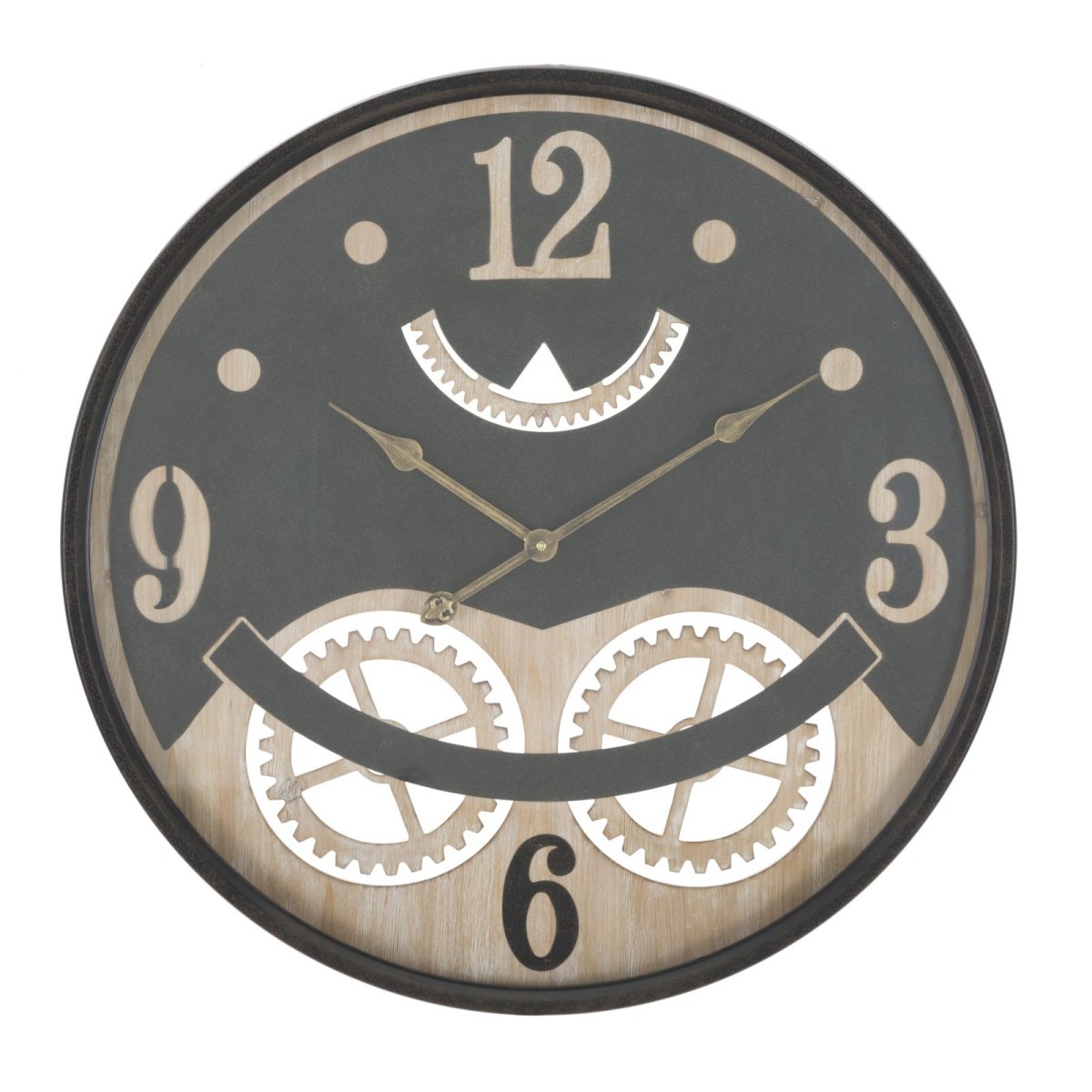 Horloge murale en verre 67cm avec mécanisme silencieux et épuré
