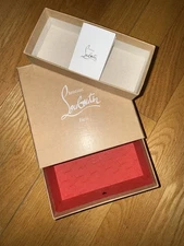 AUTHENTIC EMPTY CHRISTIAN LOUBOUTIN PARIS Drawer Box 7.5” x   3” x 8” 