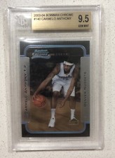 2003-04 Carmelo Anthony Bowman Chrome Rookie BGS 9.5 CENTERING 10 2003-2004 #140