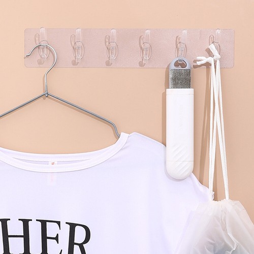 Kitchen PVC Self Adhesive Row Hooks Wall Hanger Racks Organizer Utility Holder - Picture 16 of 25