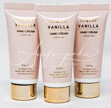 Lovery Vanilla Hand Cream Mini 10ml .33 oz Travel Size Set New 9pc Sampler