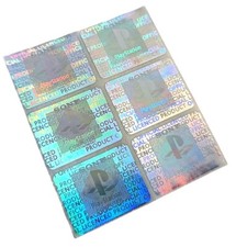 6x Stickers Case hologram holographique holografischer Aufkleber PS1 Playstation