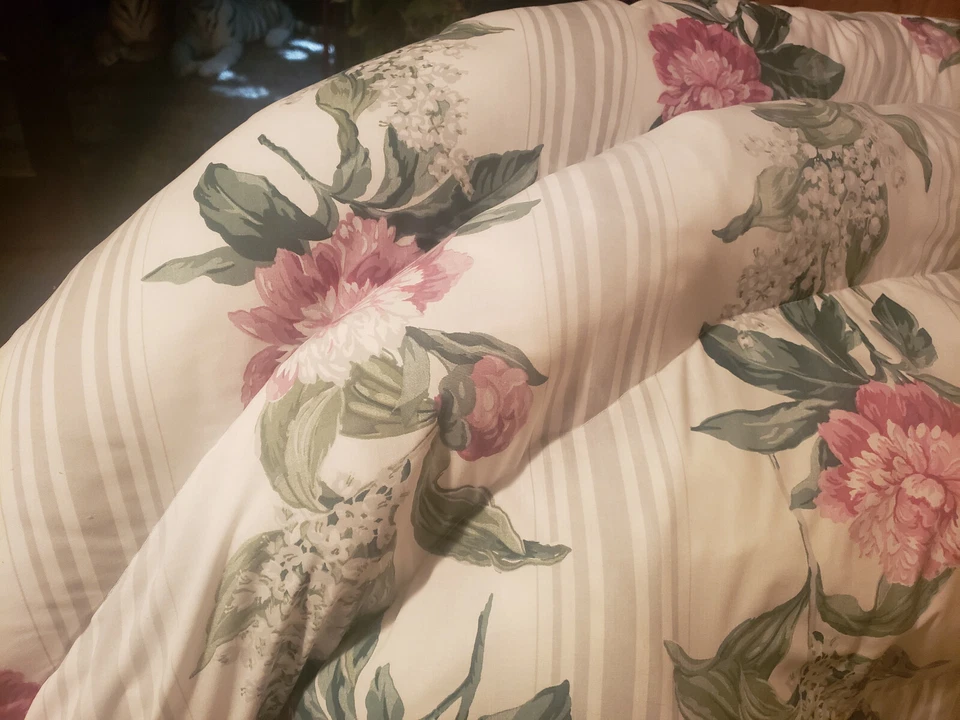 Cabecero de tela suave BLANCO floral REINA FELPA MEDIA LUNA SEATTLE Foto 2 de 4