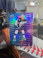 2023-24 Allure Hockey Kirill Machenko Color Flow Blue Purple Blue Jackets