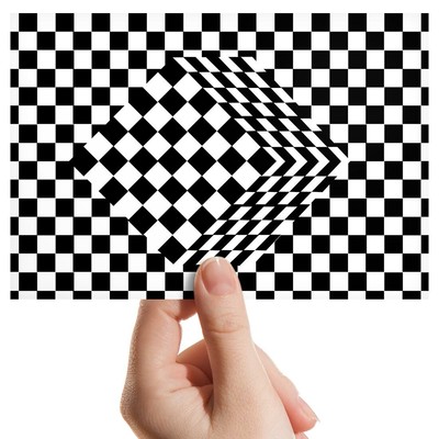 Foto 6x4'' - White Cube Optical Illusion Pattern Art 15x10cm #12201