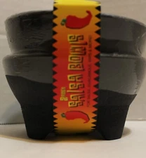 2 Pack Black Salsa Bowls Perfect For Guacamole Chips & More