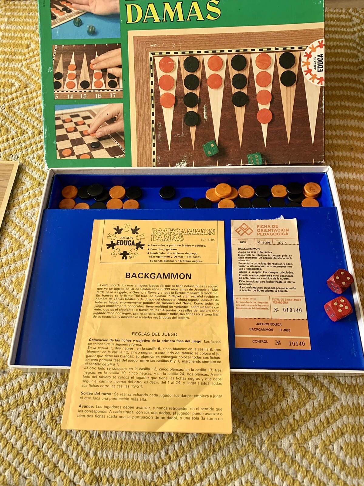 BACKGAMMON DAMA CHESS BACKGAMMON SPANISH WITH INSTRUCTIONS eBay