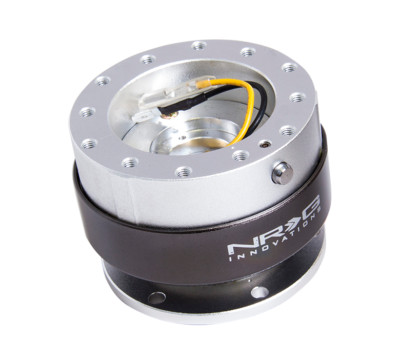 NRG QUICK RELEASE GEN 2.0 GENERATION 2 SILVER BODY TITANIUM CHROME COLORED RING